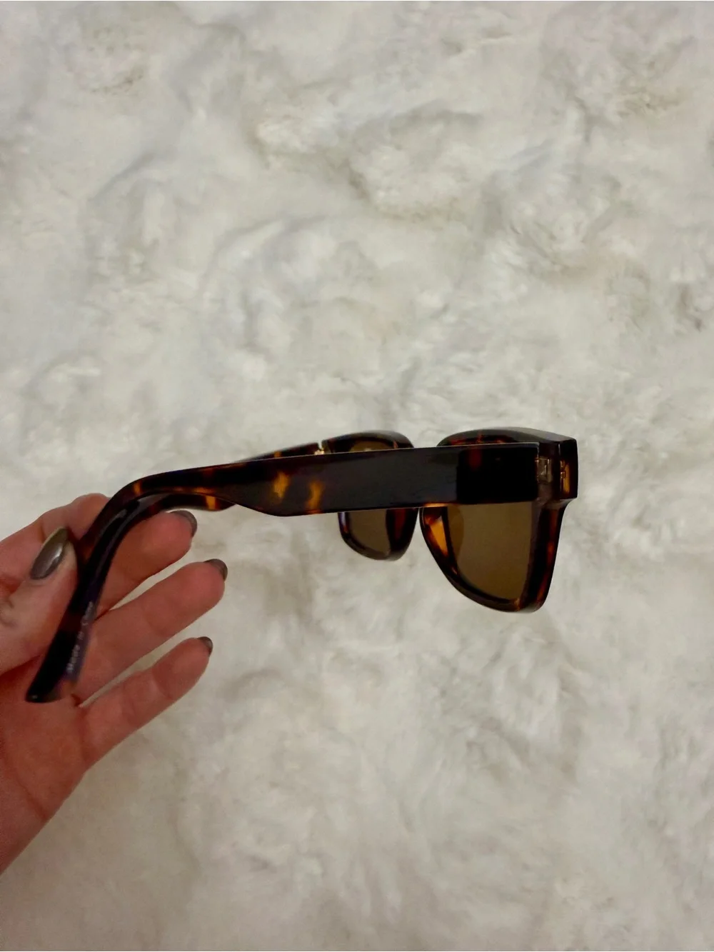 Tortoiseshell Square Sunglasses with Brown Lenses